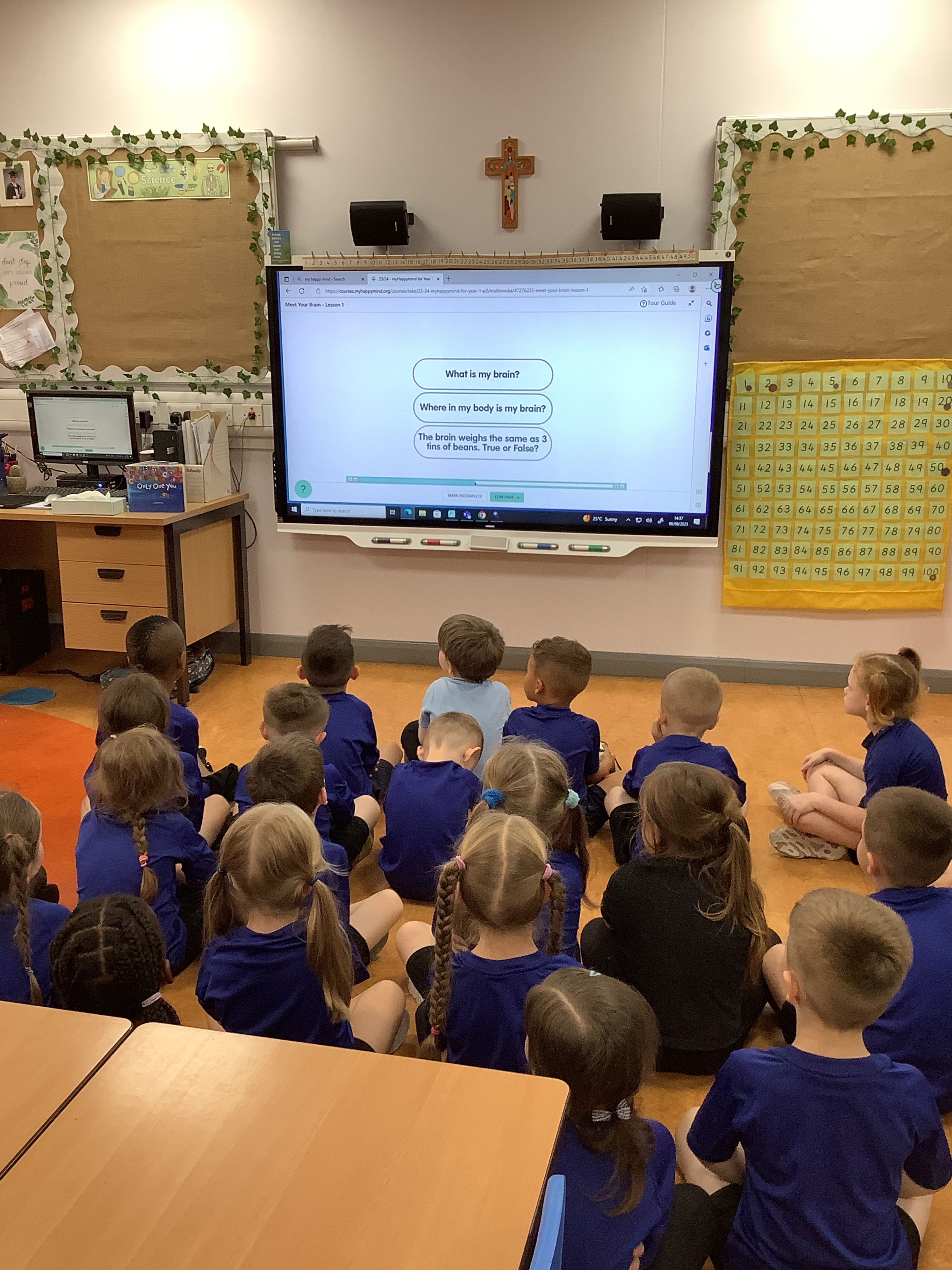 Children-at-St-Peters-Roman-Catholic-School-in-Blackburn-take-part-in-a-myMindMatters