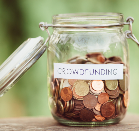 Crowdfunding money jar